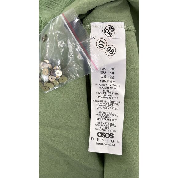 ASOS Curve Embellished Floral Lattice Detail Maxi Dress Womens Plus Size 22 New - Picture 9 of 11